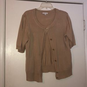 Tan cardigan